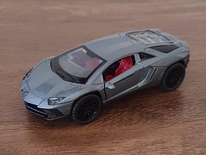 Lamborghini Aventador ミニカー シルバー 55dc695d7a5612153fc062ced4195a